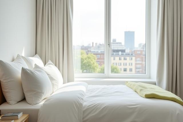 Perfectly staged, clean, and welcoming bedroom in a London short-term rental